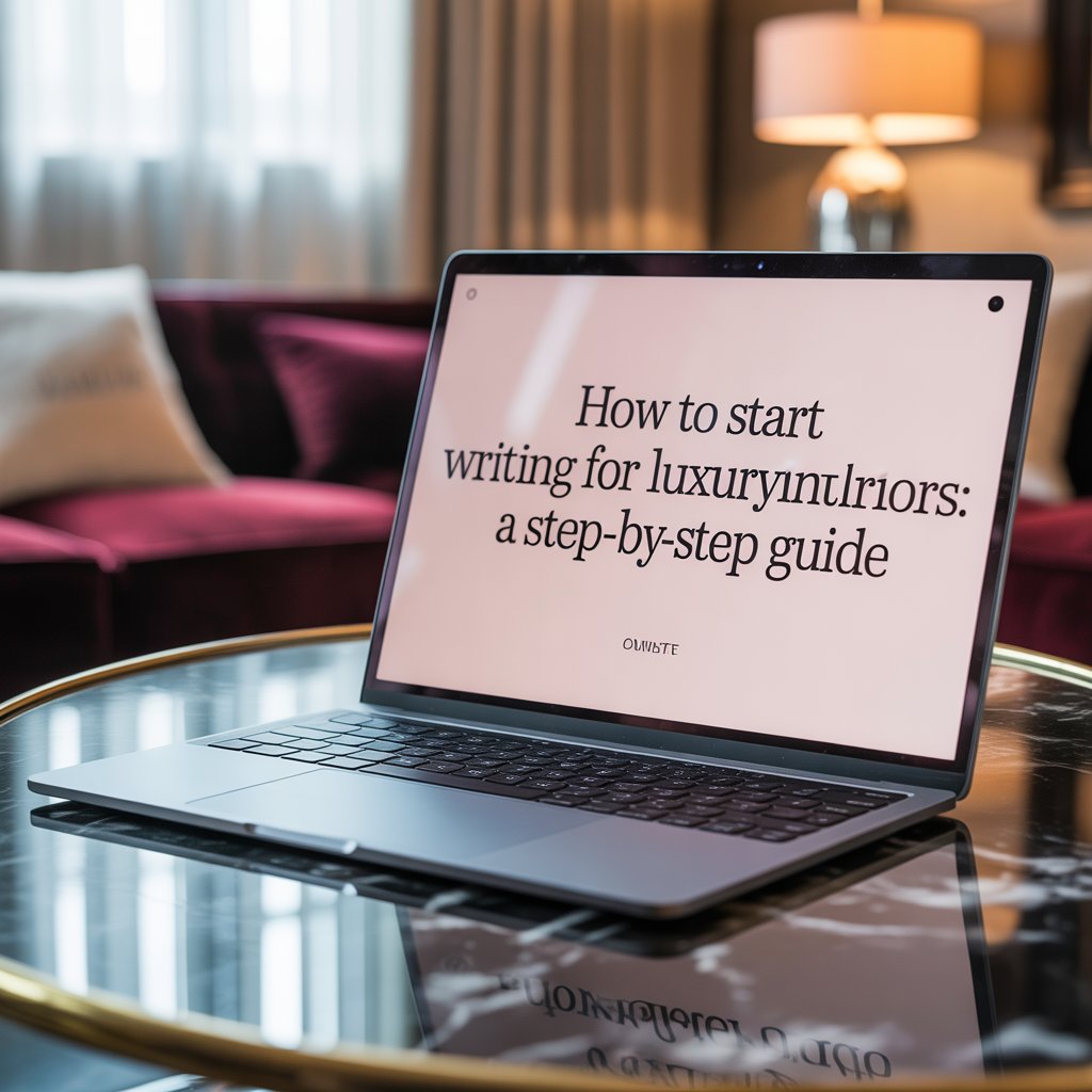 How to Start Writing for LuxuryInteriors.org: A Step-by-Step Guide